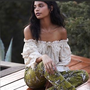 NWT - Anthropologie Eyelet Blouse - Size 2